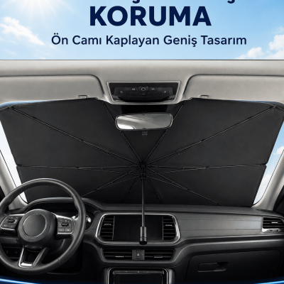 Mini Cooper, Fiat 500, Smart Fortwo, Hyundai i10, Kia Picanto Uyumlu Oto Şemsiye Yeni Nesil