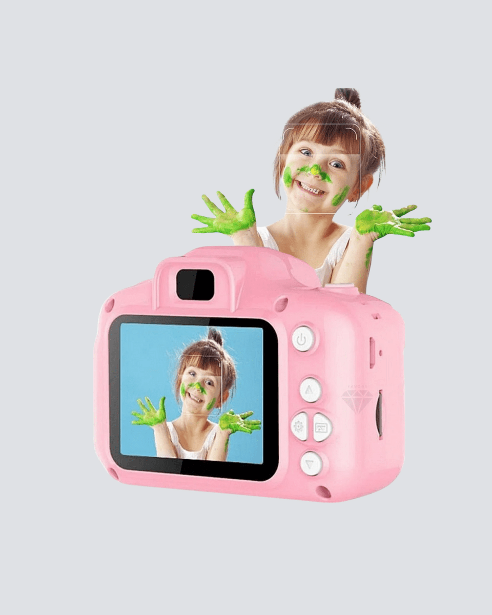 8 Megapiksel Mini Çocuk Kamerası HD Ekranlı Darbeye Dayanıklı ve Şarjlı