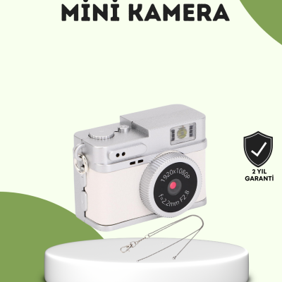 Mini HD Dijital Kamera 1080P Kordonlu Taşınabilir Retro Model