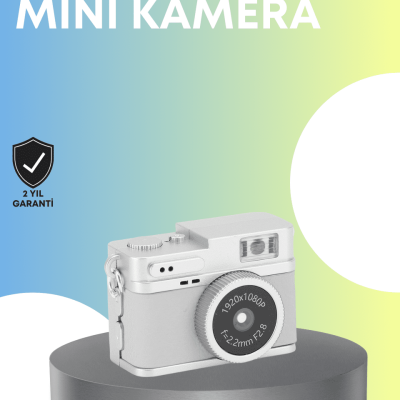 Mini Retro Dijital Kamera 1080P Full HD Dahili 128GB Hafızalı