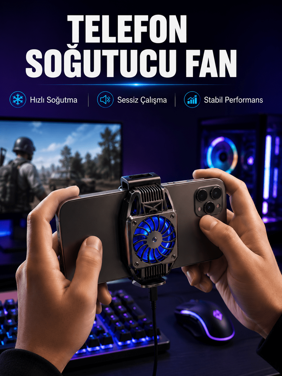 Mobil Telefon Soğutucu Fan Yüksek Soğutma Performansı