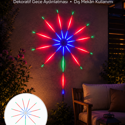 Modüler RGB LED Duvar Işığı  Efektli Uzaktan Kumandalı Yeni Nesil