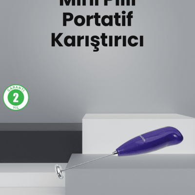 Mutfak İçin Mini El Mikseri – Kahve, Süt, Krema ve Sos Karıştırıcı