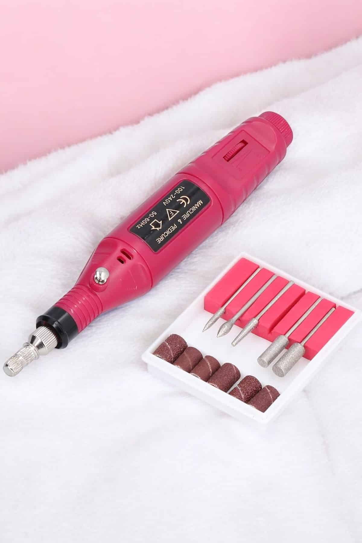 Nasır Temizleyici Manikür Pedikür Seti Elektrikli USB Girişli