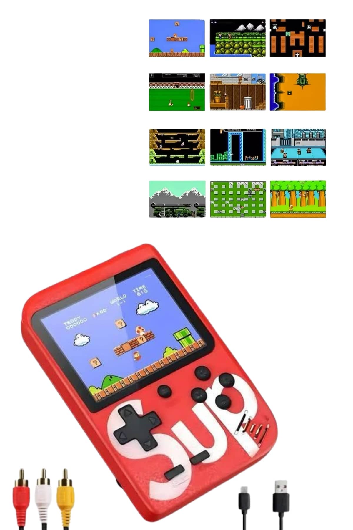 Nostalji Oyunlu Mini Atari Gamebox 400 Oyunlu El Atarisi
