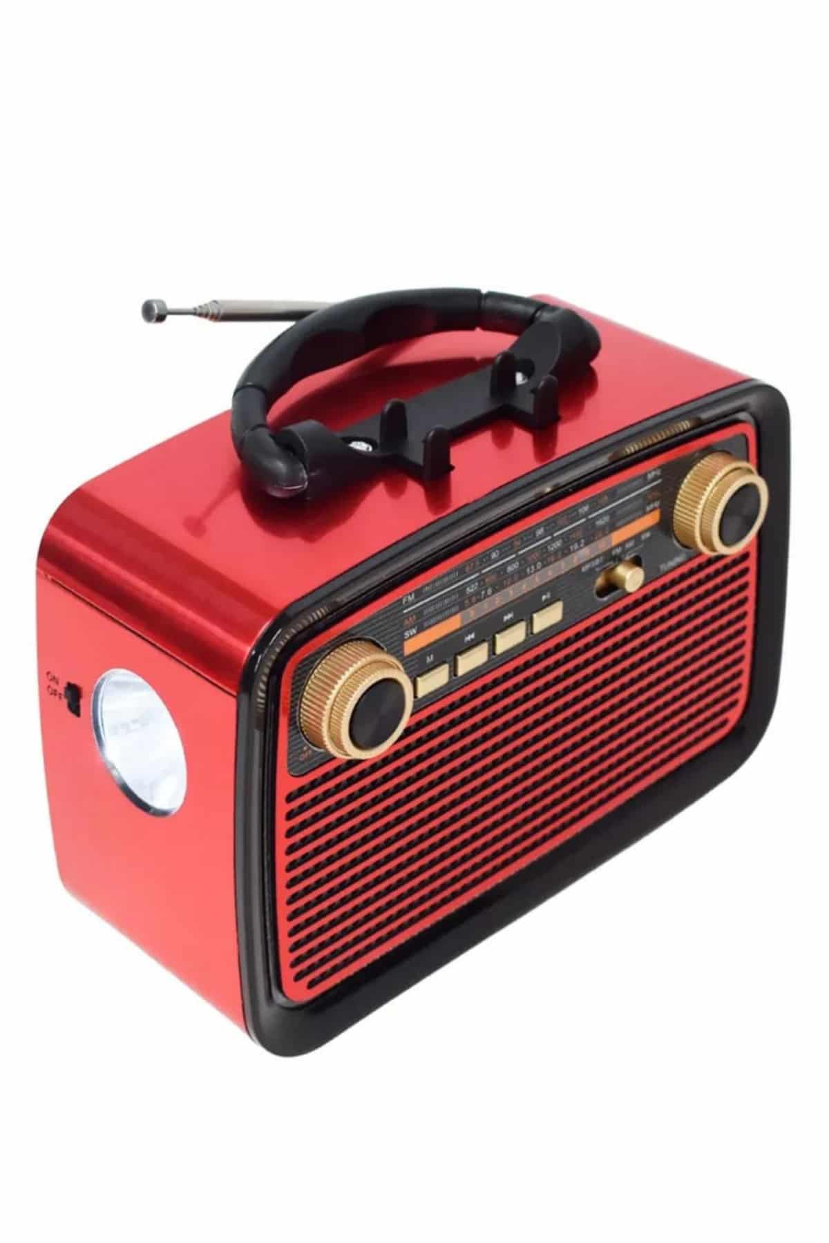 Nostaljik Radyo Bluetooth Bağlantılı Müzik Kutusu Ahşap