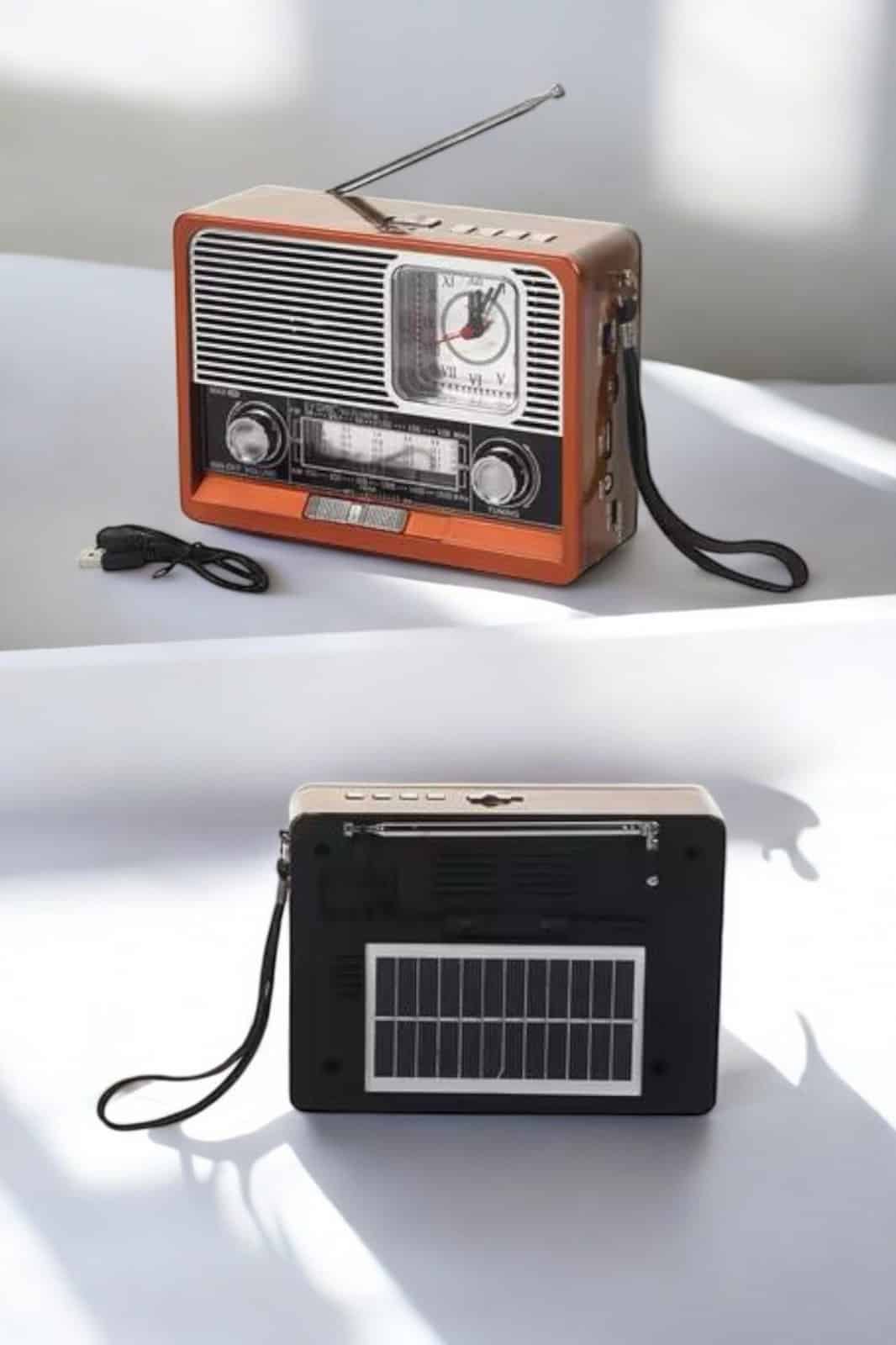 Nostaljik Radyo USB,AUX Ve SD Kart Girişli Bluetooth Bağlantılı