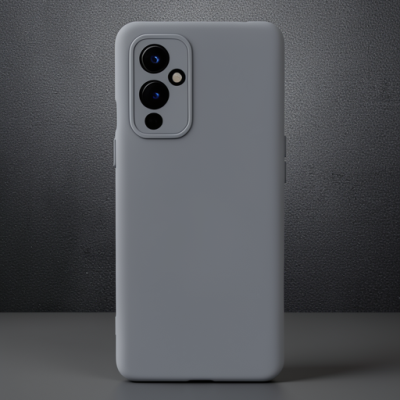 One Plus 9 Kılıf Nano İçi Kadife Silikon - Gri