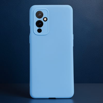 One Plus 9 Kılıf Nano İçi Kadife Silikon - Mavi