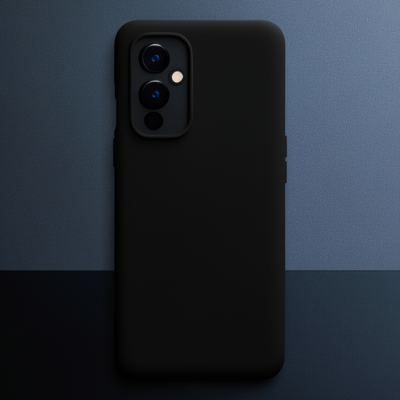 One Plus 9 Kılıf Nano İçi Kadife Silikon - Siyah