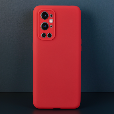 One Plus 9 Pro Kılıf Nano İçi Kadife Silikon - Kırmızı