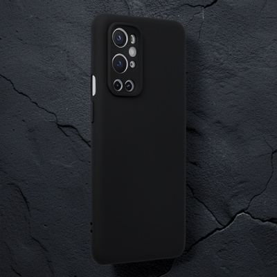 One Plus 9 Pro Kılıf Nano İçi Kadife Silikon - Siyah