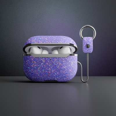 Onegif Apple Airpods 2 (2.nesil) Bright Simli Airpods Kapak - Derin Mor