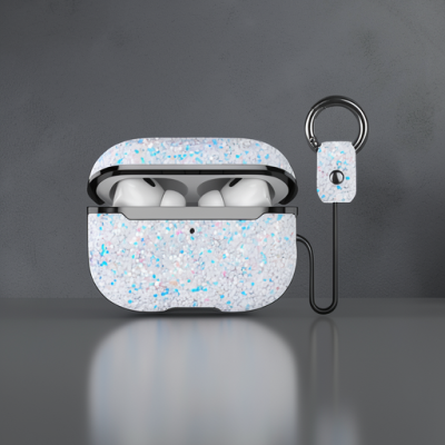 Onegif Apple Airpods 2 (2.nesil) Bright Simli Airpods Kapak - Gümüş