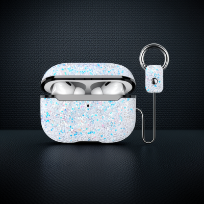 Onegif Apple Airpods Pro 2 (2.nesil) Bright Simli Airpods Kapak - Gümüş