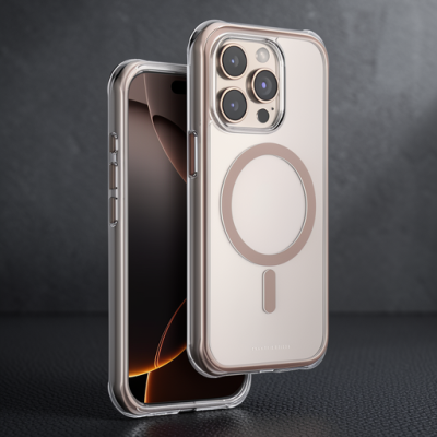 Onegif Apple İphone 15 Pro Max Hulk Magsafe Kapak - Çöl Titanyum