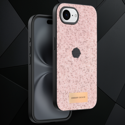 Onegif Apple İphone 16e Bright Simli Kapak - Pembe