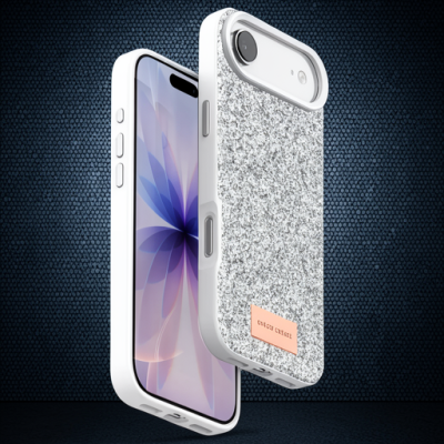 Onegif Apple İphone 17 Air Bright Simli Kapak - Beyaz