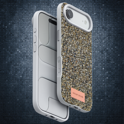 Onegif Apple İphone 17 Air Bright Simli Kapak - Çöl Titanyum