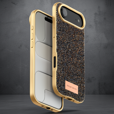 Onegif Apple İphone 17 Air Bright Simli Kapak - Gold