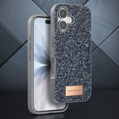 Onegif Apple İphone 17 Bright Simli Kapak - Gümüş