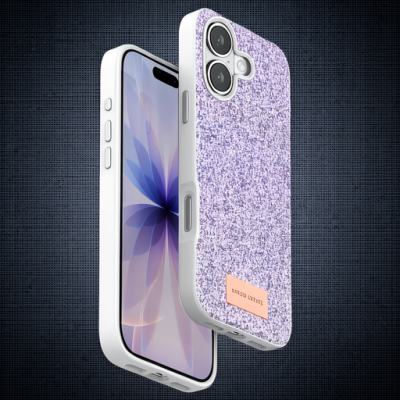 Onegif Apple İphone 17 Bright Simli Kapak - Lila