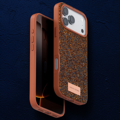 Onegif Apple İphone 17 Pro Bright Simli Kapak - Turuncu