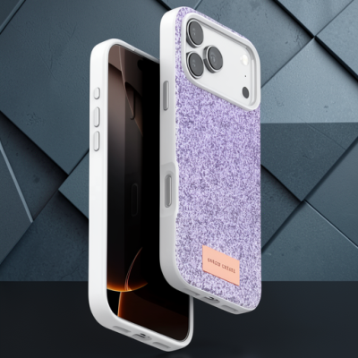 Onegif Apple İphone 17 Pro Max Bright Simli Kapak - Lila