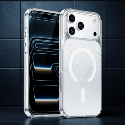 Onegif Apple İphone 17 Pro Max Sora Simli Magsafe Kapak - Beyaz