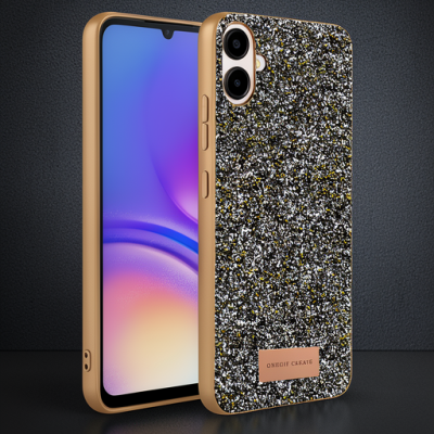Onegif Samsung Galaxy A07 4g Bright Simli Kapak - Gold