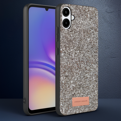 Onegif Samsung Galaxy A07 4g Bright Simli Kapak - Gümüş