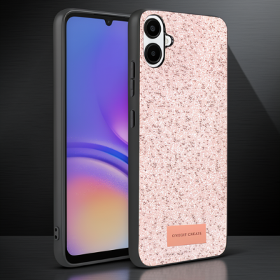 Onegif Samsung Galaxy A07 4g Bright Simli Kapak - Pembe