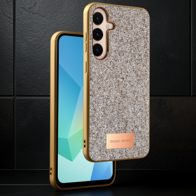 Onegif Samsung Galaxy A16 5g Bright Simli Kapak - Gold
