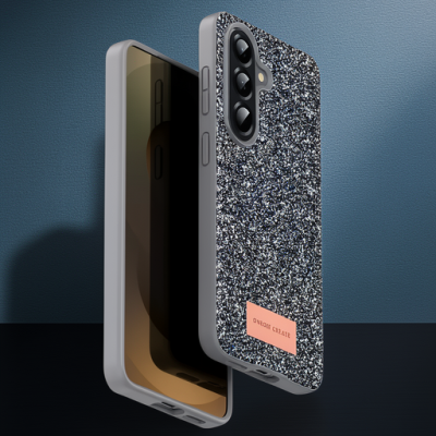 Onegif Samsung Galaxy A17 5g Bright Simli Kapak - Gümüş