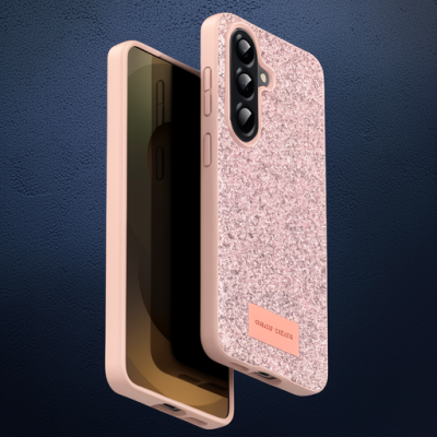 Onegif Samsung Galaxy A17 5g Bright Simli Kapak - Pembe