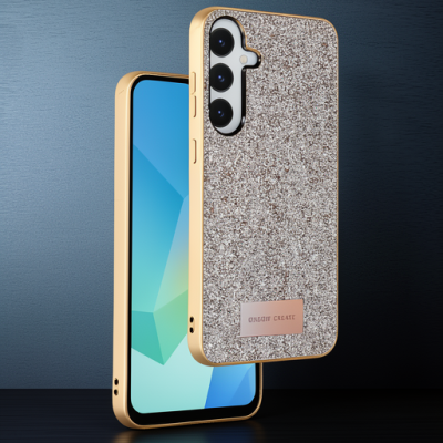 Onegif Samsung Galaxy A26 Bright Simli Kapak - Gold