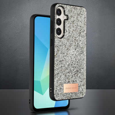 Onegif Samsung Galaxy A26 Bright Simli Kapak - Gümüş