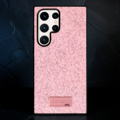 Onegif Samsung Galaxy S23 Ultra Bright Simli Kapak - Pembe