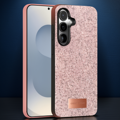 Onegif Samsung Galaxy S25 Bright Simli Kapak - Pembe