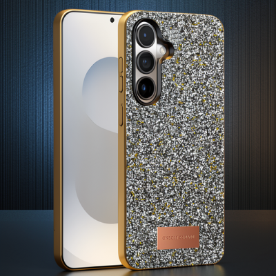 Onegif Samsung Galaxy S25 Plus Bright Simli Kapak - Gold