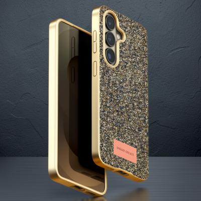 Onegif Samsung Galaxy S26 Plus Bright Simli Kapak - Gold