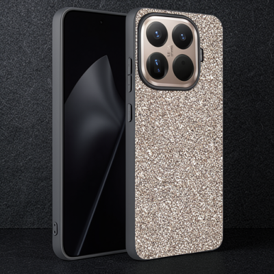 Onegif Xiaomi Mi 15t Pro Bright Simli Kapak - Gümüş