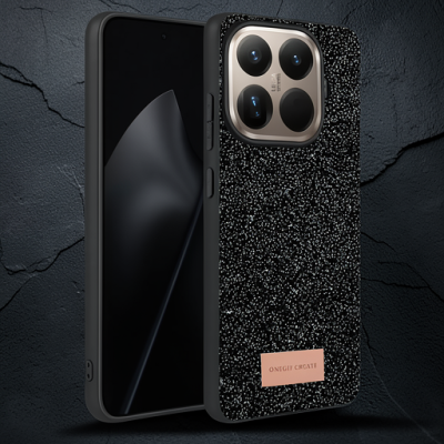 Onegif Xiaomi Mi 15t Pro Bright Simli Kapak - Siyah