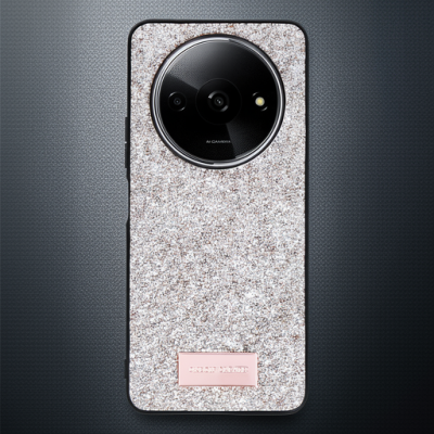 Onegif Xiaomi Redmi A3 4g Bright Simli Kapak - Gold