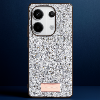 Onegif Xiaomi Redmi Note 13 Pro 4g Bright Simli Kapak - Gümüş