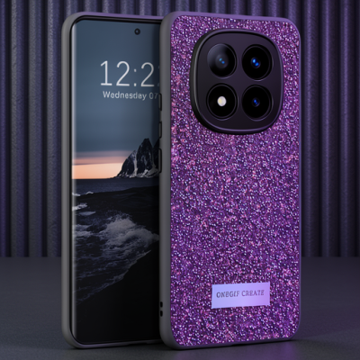 Onegif Xiaomi Redmi Note 14 Pro 4g Bright Simli Kapak - Derin Mor
