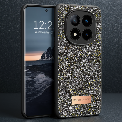 Onegif Xiaomi Redmi Note 14 Pro 4g Bright Simli Kapak - Gümüş