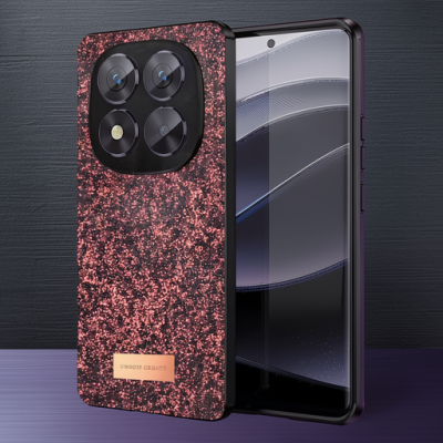 Onegif Xiaomi Redmi Note 14 Pro 5g Bright Simli Kapak - Derin Mor