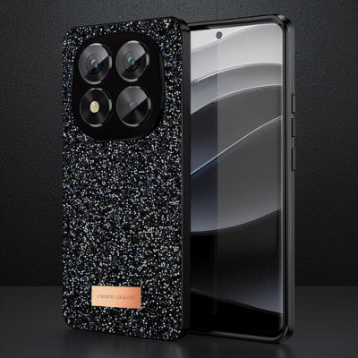 Onegif Xiaomi Redmi Note 14 Pro 5g Bright Simli Kapak - Siyah