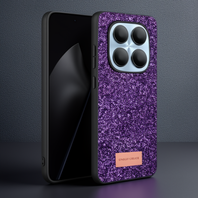 Onegif Xiaomi Redmi Note 15 Pro 5g Bright Simli Kapak - Derin Mor